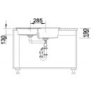 BLANCO METRA 9 E - rohový, dvojdrez