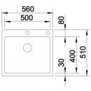 BLANCO CLARON 500-IF/A s excetrickým ovládaním PushControl