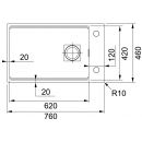 Franke Fragranit pre spodnú montáž KNG 110-62